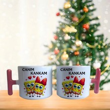 Ghostbastır Design Sünger Bob Canım Kankam Kahve Fincan Takımı 022