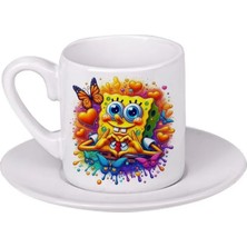 Ghostbastır Design Sünger Bob Türk Kahvesi Fincanı 016