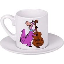Ghostbastır Design Taş Devri Dino Türk Kahvesi Fincanı 061