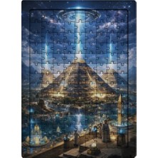 Ghostbastır Design Uzaylı Piramitler 99 Parça Ayaklı Puzzle – Dekoratif Çocuk Yapbozu 025