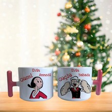 Ghostbastır Design Anne ve Babaya Özel Kahve Fincan Takımı 014