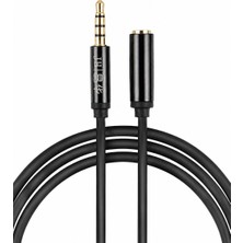 Jinghua 3.5mm Aux Ses Uzatma Kablosu 5 Metre, Erkek Dişi Stereo Jack Kablo, Telefon Tablet Tv Bilgisayar Kulaklık Hoparlör Araç Ses Sistemi Uyumlu, Altın Kaplama Tak Çalıştır A130I