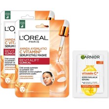 Plus Moda Revitalift Clinical Anında Aydınlatıcı C Vitamini Serum Etkili Maske X2 & 1 Haftalık Deneme Boy C Vitamini Serum Hediyeli
