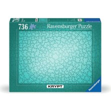 Plus Moda , 736P Puzzle Krypt Metalik Mint, Yetişkin Puzzle