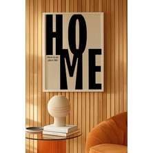 Nt Handmade Mc Home Art Çerçeveli Uv Baskı Home Yazılı Duvar Tablosu – Modern & Şık Duvar Dekoru