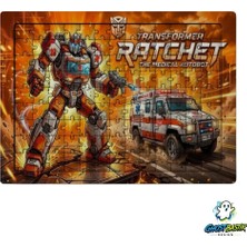 Ghostbastır Design Transformers Ratchet 99 Parça Ayaklı Puzzle – Dekoratif Çocuk Yapbozu 0213
