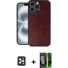 Marsilyan™- iPhone 16 Pro Max Kılıf Kıvılcım Işık Serisi - Şeffaf 360 Full Body Arka Koruyucu + Pvd Metal Kamera Lens - Sh