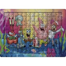 Ghostbastır Design Sünger Bob 99 Parça Ayaklı Puzzle – Dekoratif Çocuk Yapbozu 0111