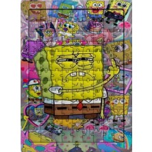 Ghostbastır Design Sünger Bob 99 Parça Ayaklı Puzzle – Dekoratif Çocuk Yapbozu 009