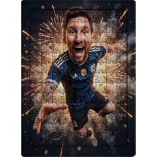 Ghostbastır Design Messi 99 Parça Ayaklı Puzzle – Dekoratif Çocuk Yapbozu 087