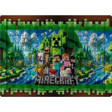 Ghostbastır Design Minecraft 99 Parça Ayaklı Puzzle – Dekoratif Çocuk Yapbozu 0115