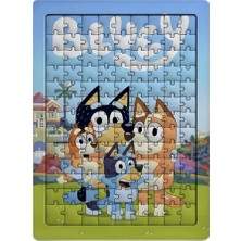 Ghostbastır Design Bluey 99 Parça Ayaklı Puzzle – Dekoratif Çocuk Yapbozu 0127
