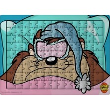 Ghostbastır Design Tazmanya Canavarı 99 Parça Ayaklı Puzzle – Dekoratif Çocuk Yapbozu 076
