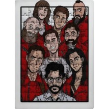 Ghostbastır Design La Casa Da Papel 99 Parça Ayaklı Puzzle – Dekoratif Çocuk Yapbozu 096