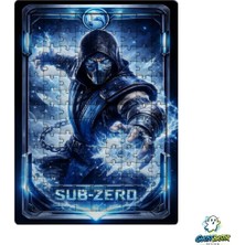 Ghostbastır Design Sub-Zero Mortal Kombat 99 Parça Ayaklı Puzzle – Dekoratif Çocuk Yapbozu 0193