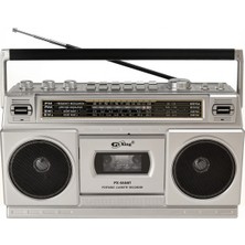 Sezy 555BT Boombox Bluetooth Nostaljik USB Sd Fm Radyo Kaset Çalar Kayıt Özellikli Müzik Play Hoparlör