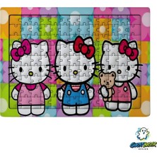 Ghostbastır Design Hello Kitty 99 Parça Ayaklı Puzzle – Dekoratif Çocuk Yapbozu 0166