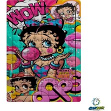 Ghostbastır Design Betty Boop 99 Parça Ayaklı Puzzle – Dekoratif Çocuk Yapbozu 0143
