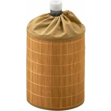 Plus Moda Bambu Damacana Kılıfı – Doğal Hasır Görünümlü, Büzgülü Ağız Bezli Tasarım – 42X35 cm Bambu Kumaş – Estetik Su Damacanası Örtüsü – Şık ve Koruyucu Kılıf