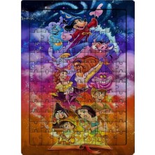 Ghostbastır Design Disney Karakterleri 99 Parça Ayaklı Puzzle – Dekoratif Çocuk Yapbozu 018