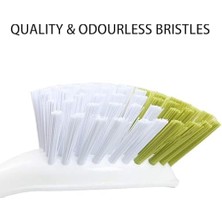 Plus Moda Saplı Bulaşık Fırçası, 2 Adet Mutfak Temizleme Gereci, Sert Kıllı Fırça ile Yerleşik Kazıyıcılı Tasarım, Tencere Tava ve Lavabo Için Ergonomik Tutuşlu Etkili Ev Temizlik Yardımcısı