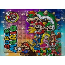 Ghostbastır Design Süper Mario 99 Parça Ayaklı Puzzle – Dekoratif Çocuk Yapbozu 029