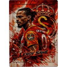 Ghostbastır Design Galatasaray Leroy Sane 99 Parça Ayaklı Puzzle – Dekoratif Çocuk Yapbozu 041