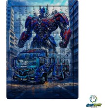 Ghostbastır Design Transformers Optimus Prime 99 Parça Ayaklı Puzzle – Dekoratif Çocuk Yapbozu 0212