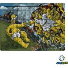 Ghostbastır Design Simpson Tanrının Eli 99 Parça Ayaklı Puzzle – Dekoratif Çocuk Yapbozu 0190