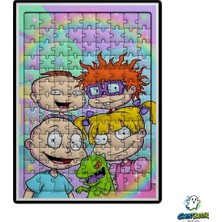 Ghostbastır Design Rugrats 99 Parça Ayaklı Puzzle – Dekoratif Çocuk Yapbozu 0185