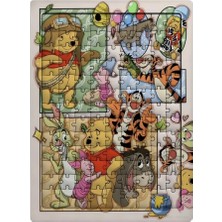 Ghostbastır Design Winnie The Pooh 99 Parça Ayaklı Puzzle – Dekoratif Çocuk Yapbozu 027