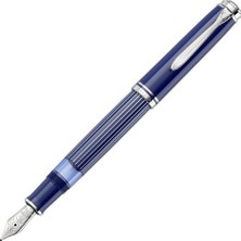 Pelikan M815 Metal Striped Blue Special Edition Dolma Kalem