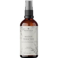 Uravas Store Monoville Selülit Masaj Yağı 100 ml Cam ŞIŞEDE%100 Doğal (Cellulite Massage Oil)