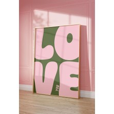 Nt Handmade Mc Home Art Çerçeveli Uv Baskı Love Yazılı Duvar Tablosu – Modern & Şık Duvar Dekoru