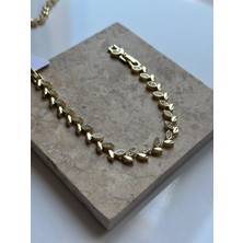 Luckyb Store Geniş Yapraklı 14K Bileklik