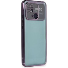 Derin Stok Redmi 10C Kılıf Lensli Silikon - Mor