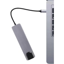 Uravas Store USB Type-C Hub Dönüştürücü Çevirici Çoklayıcı Macbook Çevirici 8 Portlu