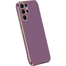 Derin Stok Galaxy S24 Kılıf Volet Silikon - Mor
