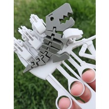 Eosanthe Dev Mekanik Oyuncak Robotik El – Interaktif 3D Tasarım Beyaz