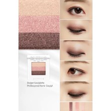 Vuralsin38 Yumuşak Dokulu, Dökülme Yapmayan 3 Renkli Göz Farı Triple Shadow No.1 (Brownie Pink)