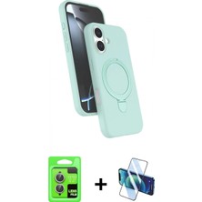 Marsilyan™- iPhone 17 Kılıf Iz Işık Koleksiyonu - Siyah 3D Antistatik Seramik Nano Ekran Koruyucu + Raze Metal Kamera Lens - Akmr