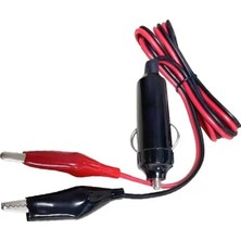Aslanoğlu Store Powermaster PM-7799 Krokodil Uçlu Araç Çakmak Fişi 1 Metre Kablolu