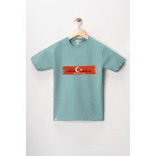 Dekim Moda Erkek Çocuk Kısa Kollu Bisiklet Yaka "türkiye, Milli Takım" Baskılı Tişört Mevsimlik Pamuklu