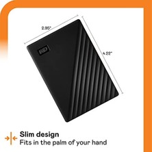 Vuralsin38 Wd My 2 Tb Passport Taşınabilir Harici Hard Disk, Siyah