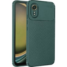 Aslanoğlu Store Newface Samsung Galaxy Xcover 7 Kılıf Auto Focus Karbon Kapak - Yeşil