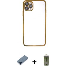Marsilyan™- iPhone 11 Pro Max Kılıf Vadi Minimal - Siyah Joko Magic 5d Hayalet Cam + Metal Kamera Lens Koruma Cam - Mı