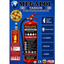 Megapol 6 kg Tozlu Tekne Sertifikalı / Marin Belgeli/yangın Söndürme Cihazı, Yangın Söndürme Tüpü, Yangın Söndürücü, Yangın Tüpü