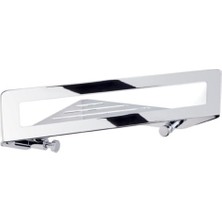 Vuralsin38 Banyo Krom Duş Rafı Krom Renk 93X71X211 mm Beyaz Tek Ebat BA3008 043 Cr