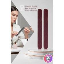 Aslanoğlu Store Mey Ithalat® 12’li Hijyenik Kullan-At Çift Taraflı Törpü Seti Solingen Professional