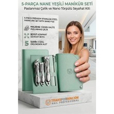 Aslanoğlu Store Mey Ithalat® Profesyonel 5'ı 1 Arada Manikür Seti, Tırnak Makası ve Nano Törpülü Seyahat Kiti 72320
